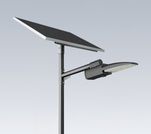 Smart All-in-Two Solar LED Street Light with MPPT Intelligent Controller, Wireless 2.4G Remote Control, Deep-Cycle Lithium Battery
