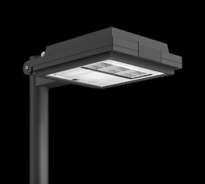 Shoebox Style LED Area Lights with Asymmetrical Optics for Urban, Suburban, and Commercial District Street Applications