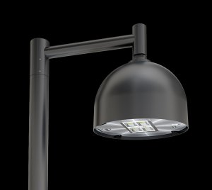 Classic Urban LED Street Light for Parks Squares and Residential Areas with Asymmetrical Optical Configurations