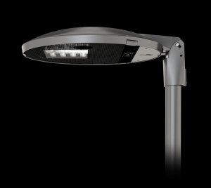 Zhaga D4i Certified LED Area and Street Light with Wireless Communication, Digital Dimming, and DALI Interface Options