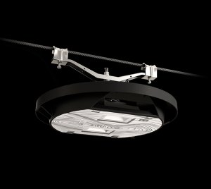 Catenary Mounted LED Street Light for City Streets, Pedestrian Areas, and Open Public Spaces with Smart Ready Integration
