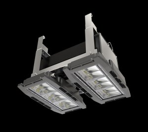LED Tunnel and Underpass Light with High Luminous Efficacy, Surge Protection, and Corrosion Resistance