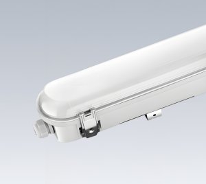 Industrial LED Tri-Proof Light for Damp and Dusty Environments in Warehouses and Production Areas