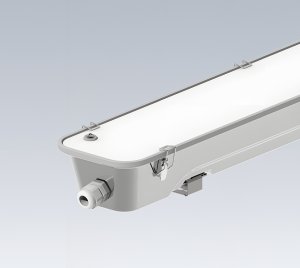 Stainless Steel LED Tri-Proof Light for Industrial, Logistics, and Warehouse Environments Exposed to Dust, Moisture, and Steam