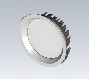 Commercial LED Downlight for Circulation Routes, Social Spaces, Hallways,and Workplace Restrooms with DALI-2 and TRIAC Dimming Options