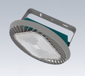 LED Crane Light for Industrial Operations with IP65 Ingress Protection, IK08 Impact Resistance, and Reinforced Stainless Steel Mounting