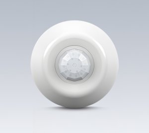 Ceiling-Mount Occupancy Sensor with Passive Infrared and Acoustic Detection for Energy-Efficient Commercial Lighting Control