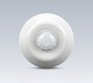 Digital Ceiling Mount Occupancy Sensor with PIR and Acoustic Dual Technology for Commercial Lighting Control Applications
