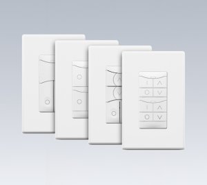 Digital Dual Zone Dimmer and Switch for Multiway Lighting Control with Push-Button Pairing and Mobile App Configuration