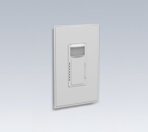 Wall-Mounted Keypad Dimmer Switch with PIR Occupancy Sensor and Bluetooth Mesh Connectivity for Indoor Lighting Control