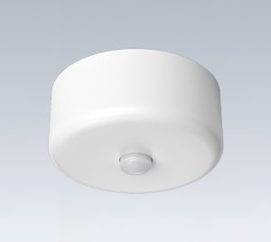 Battery-Operated Wireless PIR Occupancy Sensor with Magnetic Mounting for Ceiling Installations