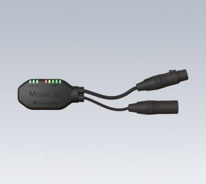 Rechargeable Wireless DMX/RDM Transceiver with Bluetooth Connectivity for Portable Lighting Control Applications