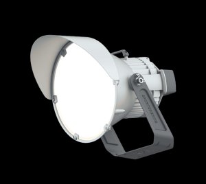 DMX-Controllable 1000W LED Sports Fixture for Stadium and Arena Lighting Applications
