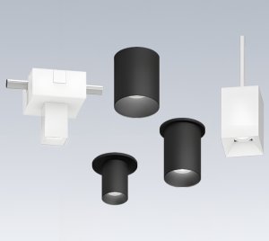 Round and Square Architectural LED Cylinders with Pendant and Flush-Mount Options for Accent, Ambient, and General Lighting Applications