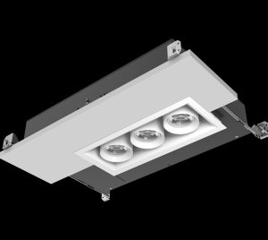 Recessed Multiples LED Downlight with Air-Tight CCEA Housing, Adjustable Heads and DMX Individual Light Control