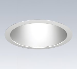 6-Inch Round Shower Downlight with Tunable White and Warm Dimming for Wet Location Applications
