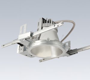 8" Round LED Wall Wash Light with Uniform Wide-Angle Distribution and Smooth Edge Light Layer