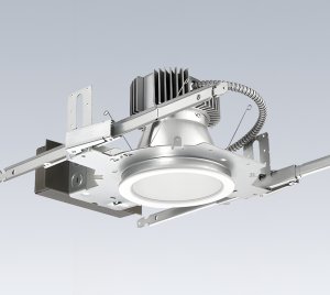 6 Inch Round Shower LED Downlight with Wet Location and IP66 Splash Zone Compliance