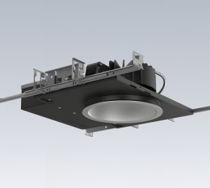 6-inch Round Shallow Recessed LED Downlight with R9 Above 50 in 90 CRI, Wired and Wireless Integration