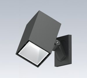 4-Inch Square Adjustable Wall Mount Cylinder Light with Wet and Damp Location Ratings for Indoor and Outdoor Applications