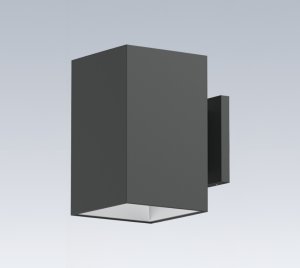 Square Wall Mount Cylinder with Flicker-Free Dimmable LED Drivers, Wired and Wireless Control Interfaces