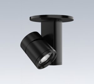 Canopy Mount Directional LED Spotlight with Interchangeable Optics for Accent Lighting Applications