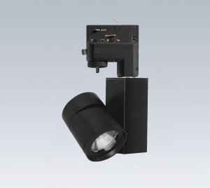 High-CRI LED Track Light with HTEK Adapter and Interchangeable TIR Optics for Spot, Narrow Flood, Flood, or Wide Flood