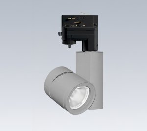 Vertical Driver LED Track Spotlight with TEK Adapter and Reverse Phase Dimming for Architectural Accent and Display Lighting