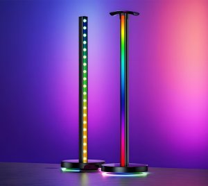 Yeelight RGB Smart Light Bars with Synchronized Color Scenes, Pixel Control, and Vibrant Mood Lighting for Entertainment Spaces