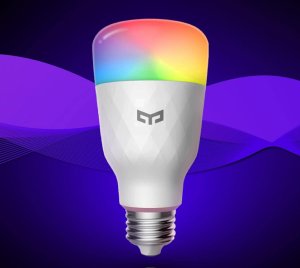 Yeelight Smart RGB LED Bulb with Dynamic Color Mixing and Wireless Control through App or Voice Assistants