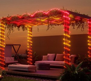 Smart RGB Holiday String Lights for Outdoor/Indoor Christmas and Event Decorations