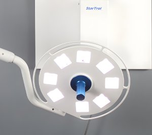 Wall Mounted LED Surgical Light with Infinite Rotation and Multi-Level Touch Sense Dimming Control