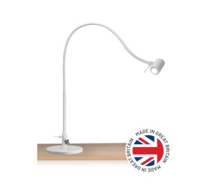Desk-Stand LED Examination Light with Flexible Gooseneck and Infection-Control Housing for GP Surgeries and Medical Clinics