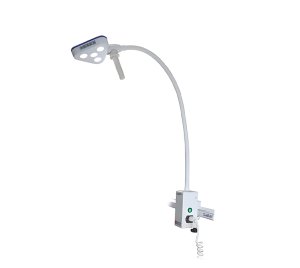 Rail-Mount High CRI LED Examination Light with Flexible Gooseneck Arm for Infection-Controlled Medical Environments