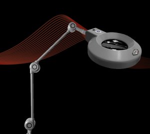 Tunable White LED Magnifying Lamp with Flicker-Free Dimming and 3 Diopter Magnification