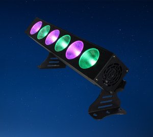 Mini COB LED Wash Light with Individual Pixel Control, Variable Electronic Dimmer, Flexible DMX Programming