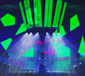 600W LED Moving Head Profile Spot Light with Frost, Iris, Continuous Animation, Rotating Prisms, and Full Blackout Shutter