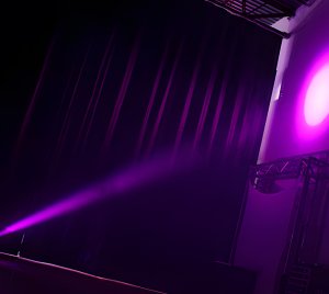 RGBW LED Pinspot Fixture with Multimode DMX Control for Theatrical Accent Lighting Applications