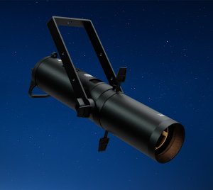 Architectural LED Spotlight with Adjustable Zoom Lenses, Gobo Slot Integration, and DMX512/RDM Addressing