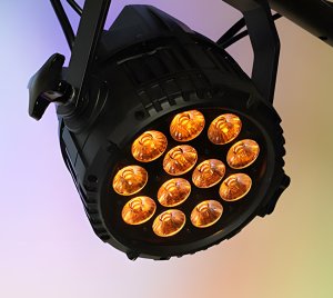 RGBAW LED Par Fixture with Flicker-Free Dimming and DMX Control for Architectural Wall Washing and Facade Lighting