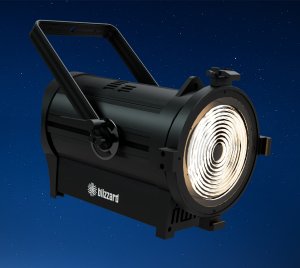 High CRI Warm White LED Fresnel Light with Motorized Zoom and 3/5-Pin DMX Connectivity