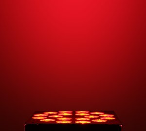 RGBAW+UV LED Floodlight with DMX Control, HSV Color Mixing, and 32-Bit Flicker-Free Dimming