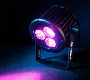 RGBALC Color Mixing LED PAR Can Light with DMX Control and 32-Bit Dimming for Indoor and Outdoor Installations