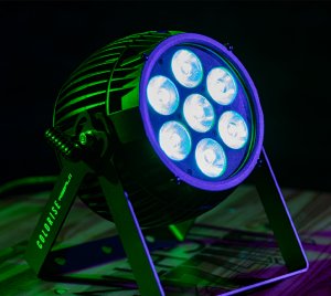 RGBALC LED Wash Fixture with Auto Mode, Custom Macro Effects, and DMX512 Standalone Functionality