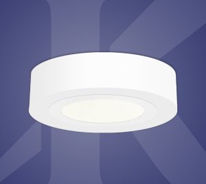 Surface Mount LED Downlight with Flat Trim, Low Profile Design, and 0-10V and DMX Dimming
