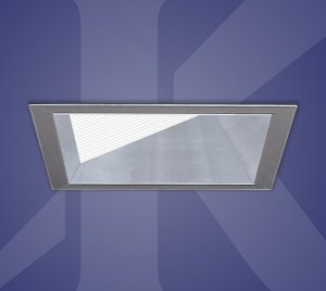Square Lensed Recessed Wall Wash Light with Remote LED Driver Installation, 0-10V and DMX Dimming