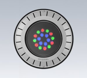 Outdoor RGB LED In-Ground Light with DMX512 Control for Façade, Column, Tree, and Hardscape Accent Lighting