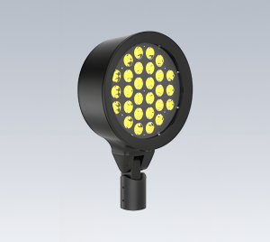RGB LED Floodlight for Landscape and Façade Lighting with Full DMX/RDM Control and Addressability