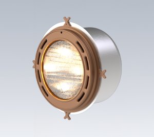 Underwater Static White COB LED Pool Light with Submersible Cord and Forward Phase In-Line Dimming