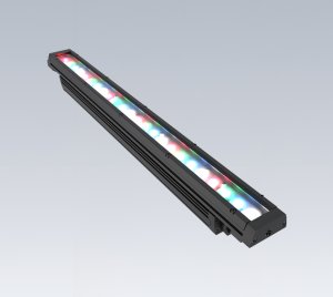 Exterior Linear RGBW LED Wall Washing, Grazing, and Flood Light with DMX512 and RDM Addressable Control